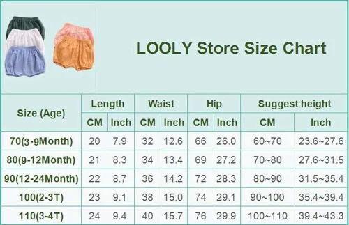 Vista 5 de LOOLY Baby Bloomers - Pantalones cortos unisex de mezcla de lino y algodón para bebés y niñas