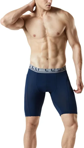 Vista 6 de TSLA Paquete de 2 calzoncillos tipo bóxer transpirables para hombre, de malla refrescante, con bolsa