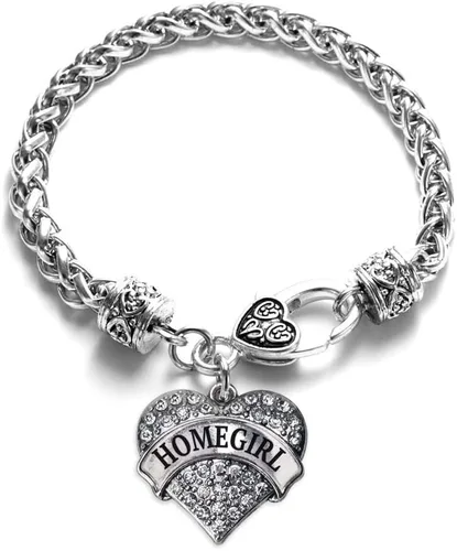 Vista 128 de Inspired Silver - Pulsera de plata con dije de corazón pavé con joyas de circonita cúbica