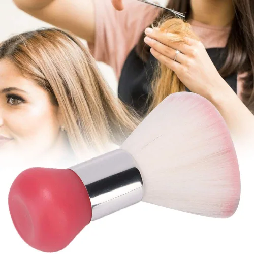 Vista 5 de Cepillo de plumero de cuello, Cepillo de barrido de pelo Cepillo de limpieza de pelo roto para peluquería ()