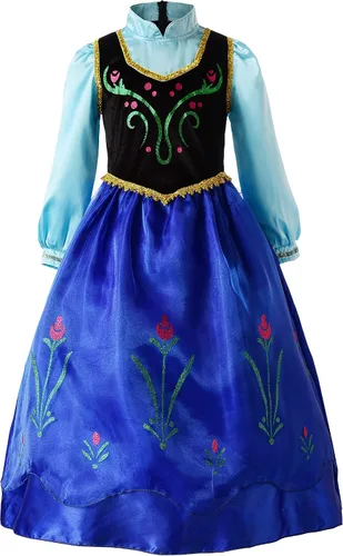 Vista 3 de Vgolar Disfraz de princesa para niñas disfraz de fiesta con accesorios