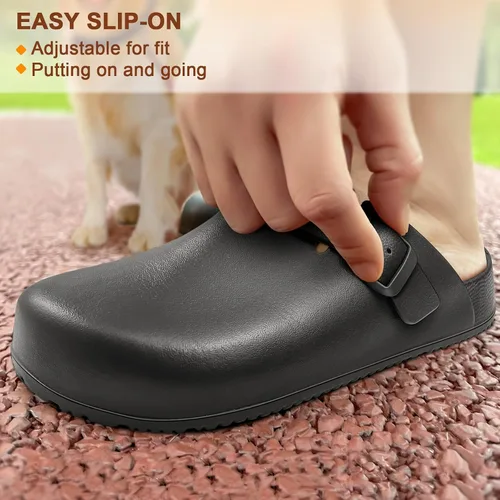 Vista 6 de Bigant Zuecos para mujer, zapatos Mercy Mules para mujer, zapatos de enfermera, zapatos de trabajo de jardín