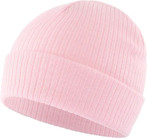 Vista 2 de Home Prefer Gorro de invierno para niños y niñas, de punto acanalado, con calavera, cálido