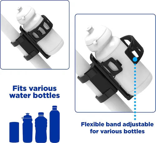 Vista 3 de Zefal Pulse Expandable Water Bottle Bike Cage (Universal Mounting)