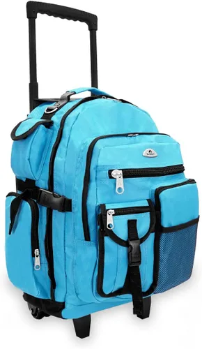 Vista 13 de Everest Deluxe Mochila con ruedas., Negro), 5045WH-BK