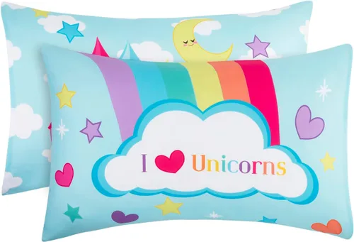 Vista 25 de Everyday Kids Paquete de 2 fundas de almohada de tamaño estándar para almohadas de 20 x 26 pulgadas, 100% microfibra suave y transpirable, perfectas