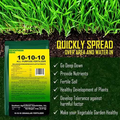 Vista 4 de Southern Ag Fertilizante granular multiusos 10-10-10, 5 LB Tamaño: 5 LB