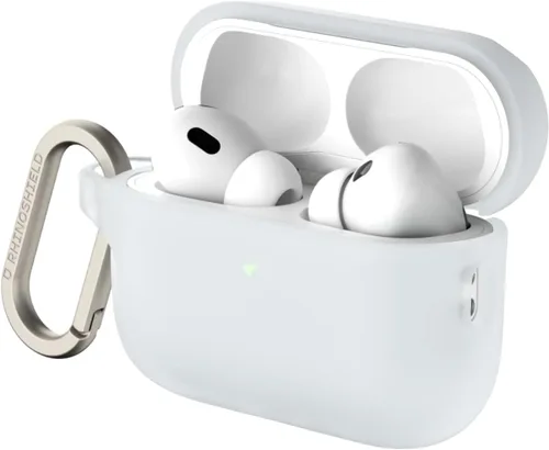 Vista 10 de RHINOSHIELD Funda para AirPods con mosquetón compatible con Apple [AirPods Pro 2], protección contra caídas de grado militar, resistente a