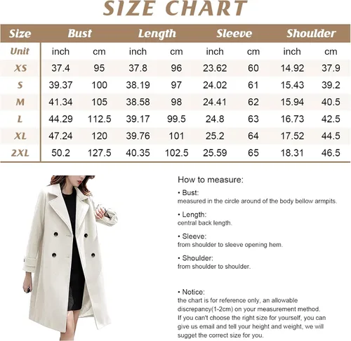 Vista 7 de chouyatou Esencial - Abrigo de lana para mujer, elegante, doble botonadura