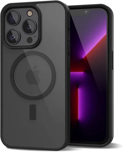 Vista 130 de oakxco Funda magnética transparente compatible con Magsafe, bonita funda delgada y transparente de poliuretano termoplástico no amarillenta, carcasa