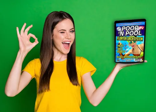 Vista 5 de Poop N Pool Floater Sack System - Bolsas de riesgo biológico - Paquete de 5 - Divertido regalo de broma de piscina - Tecnología revolucionaria
