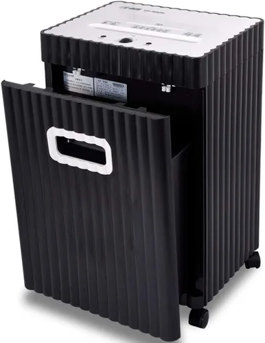 Vista 5 de Trituradora de papel microcortada de alta seguridad, tarjetas de crédito/grapas/clips para uso en oficina y hogar