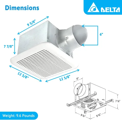 Vista 3 de Ventiladores Delta Electronics Breez Signature, SIG80-110, 8.2watts, 120 volts