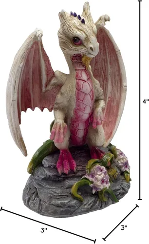 Vista 7 de Pacific Giftware Figura de resina de dragón blanco ajo