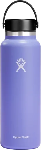 Vista 86 de Hydro Flask Botella de agua – Acero inoxidable aislado – Tapa flexible de boca ancha, antiderrames, a prueba de fugas y recargable en agave de 20