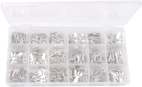 Vista 7 de ChangJin - Una caja de 180 dijes de ángeles de metal plateado envejecido para hacer joyas en almacenamiento (7 estilos), Metal, No es una piedra