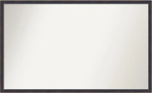 Vista 45 de Amanti Art Espejo de baño de bronce para sobre el fregadero, 25 x 26 pulgadas, espejo rectangular de bronce oscuro, marco de madera tradicional