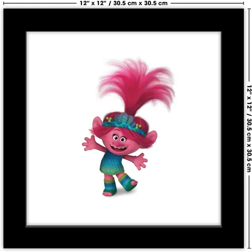 Vista 6 de Trends International Gallery Pops Trolls Band Together - Póster de pared de amapola, 12.00 x 12.00 pulgadas, versión de marco negro