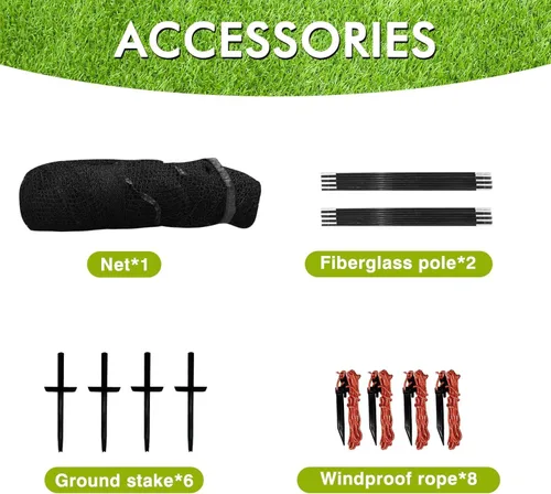 Vista 6 de Baseball Batting Cage for Backyard, Softball Cage Batting Net Portable with Carrying Bag Detachable Door with Hitting Target for Batting Training