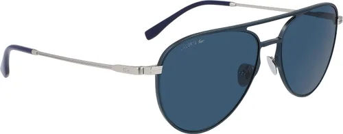 Vista 8 de Lacoste Blue Aviator - Lentes de sol para hombre L243SE 424 58, Azul