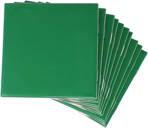 Vista 10 de Tenedos - Caja de 10 piezas para azulejos de cerámica brillantes de 4 1/4 pulgadas, para pared de baño y cocina, acabado brillante, aspecto clásico