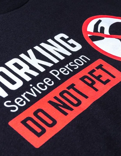 Vista 5 de Persona de servicio Do Not Pet! Divertida camiseta sarcástica del dueño del perro camiseta de sarcasmo animal para hombres mujeres humanos