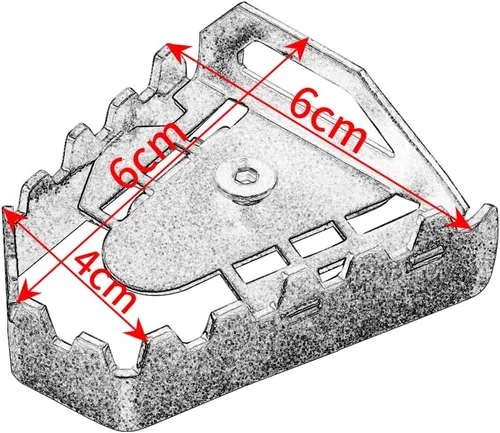 Vista 4 de Compatible con BMW F850GS 2018-2022 Pedal de palanca de freno trasero para motocicleta, extensión ampliadora, pastilla de freno trasero, f850 gs f