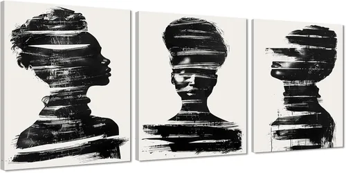 Vista 73 de MAMAGO Lienzo decorativo para pared, pintura de belleza dorada y negra, fotos de mujeres africanas, hermosos pósteres de mujer negra, impresiones