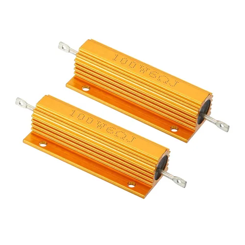 Vista 27 de PATIKIL 100 W 0,01 Ohm Resistencia con carcasa de aluminio, 2 paquetes de resistencias con carcasa de aluminio, resistencias bobinadas en caja
