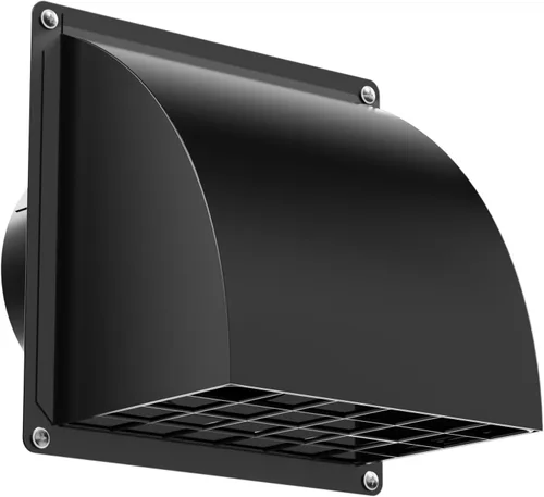 Vista 14 de HG Power Cubierta de ventilación de secadora de 4 pulgadas exterior con Negro