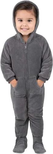 Vista 6 de Footed Pajamas - Enterizo con capucha a juego para la familia Suéteres de una pieza para niños, niñas, hombres, mujeres y mascotas, unisex, Candy