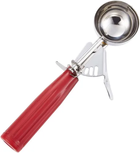 Vista 9 de Saebye Cuchara de porción - #6 (150 g) - Cucharón, Cuchara de alimentos, Cuchara para cupcakes, Cucharas para muffins - Control de porciones - Acero
