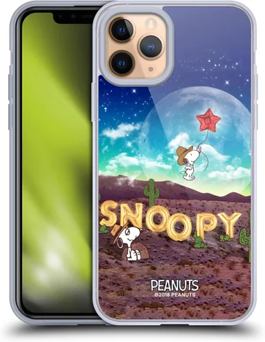 Vista 101 de Head Case Designs Funda de gel con licencia oficial de Peanuts Nebula Cactus Needles Snoopy Space Cowboy [protección de grado militar] compatible