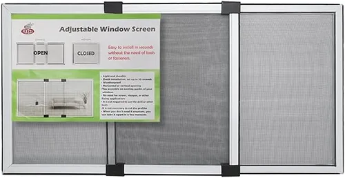 Vista 15 de FLYZZZ - Protector ajustable, deslizable y expansible para ventanas con marco de aluminio con dos modos de colocación, horizontal