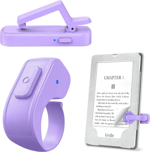 Vista 9 de Anillo girador de páginas para Kindle, control remoto para iPhone, iPad, tabletas Android, lectores electrónicos, girador de páginas para Kindle