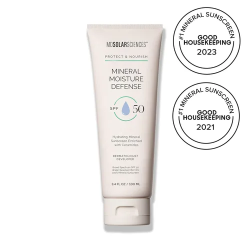 Vista 2 de MDSolarSciences Protector solar SPF 50 Mineral Moisture Defense para cuerpo y cara
