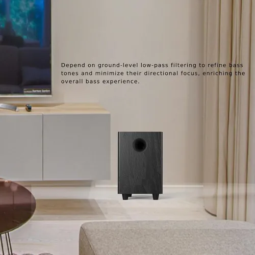 Vista 3 de Subwoofer pasivo de 6.5 pulgadas, potencia de 100 W, graves pesados, potente sonido, fibra sintética, material de madera, altavoz pasivo para cine