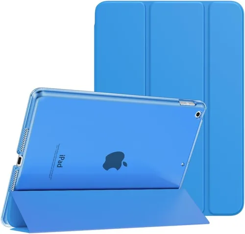 Vista 10 de MoKo - Funda compatible con iPad 2019, fina, ligera, inteligente, carcasa, cubierta de soporte con protector trasero traslúcido esmerilado 1-Oro Rosa