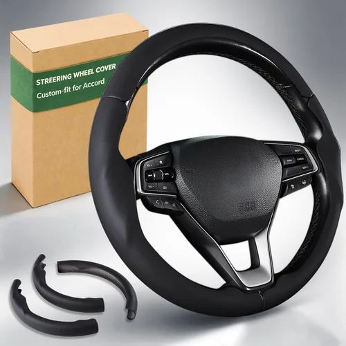 Vista 12 de Aimato Funda de volante personalizada para Honda Accord 2013-2017/Pilot 2016-2018/Crosstour 2013-2015, delgada, antideslizante, resistente a