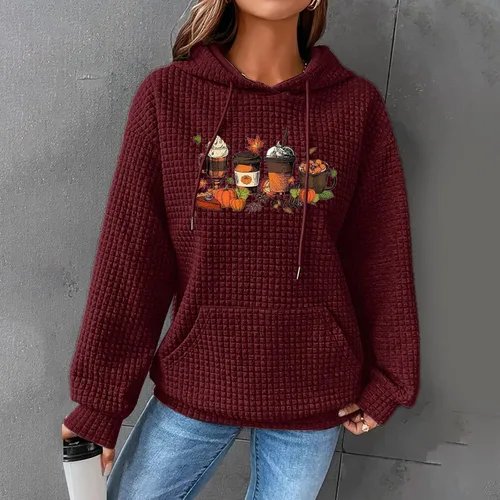 Vista 123 de SHAOBGE Sudaderas con capucha de gran tamaño para mujer, sudaderas con capucha para entrenamiento, suéteres casuales y cómodos trajes de moda