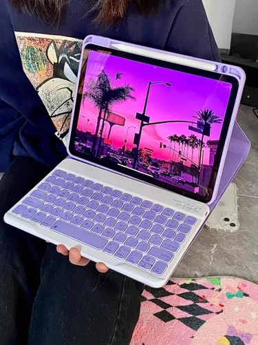 Vista 6 de Funda para iPad Air de 11 pulgadas con teclado M4/M3/M2/Air 5th Air 4ª