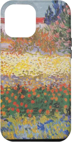 Vista 25 de iPhone 16 Vincent Van Gogh - Jardín floreciente con camino - caso de Arles