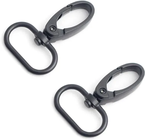 Vista 16 de Ganchos giratorios de metal con anillos en D y hebillas deslizantes para bolso arcoíris Tri-Glides..
