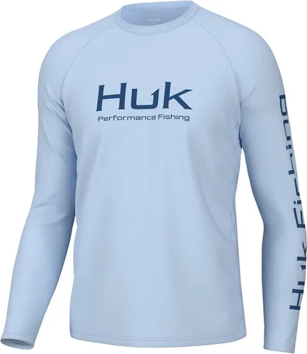 Vista 13 de HUK Camiseta de pesca de manga larga ventilada Pursuit para hombre (+30 UPF)