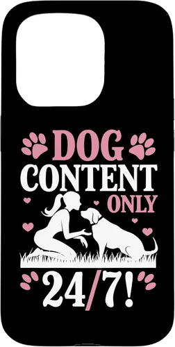 Vista 14 de Dog Content Only 24 7 Dog Mom Puppy Lover Hearts Case for iPhone 17