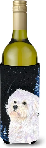 Vista 262 de Caroline's Treasures SS8447CC Starry Night English Bulldog - Enfriador para latas o botellas, lavable, funda plegable con aislamiento para bebidas