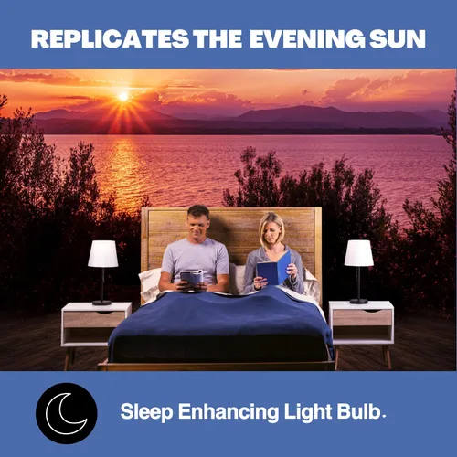 Vista 4 de Norb NorbSLEEP - Bombilla de luz azul baja para dormir, LED nocturno que aumenta la melatonina para un sueño reparador, para bebés, niños y adultos