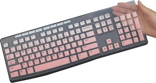 Vista 13 de Funda de teclado de letra grande para teclado inalámbrico K270, cubierta de teclado inalámbrico Logitech MK295 MK275 MK270, protector de piel