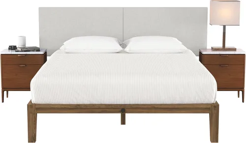 Vista 104 de Jaxx Panelist - Cabecero acolchado moderno, juego de 4 paneles para montar en la pared (cada uno de 11.25 x 30 pulgadas), tamaño Queen