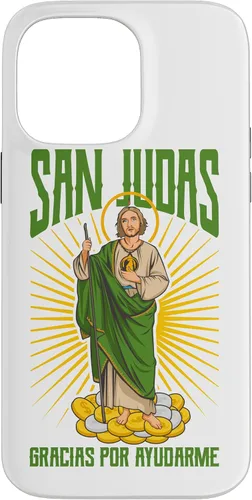 Vista 21 de San Judas Tadeo Gracias por ayudarme - Carcasa para iPhone 17